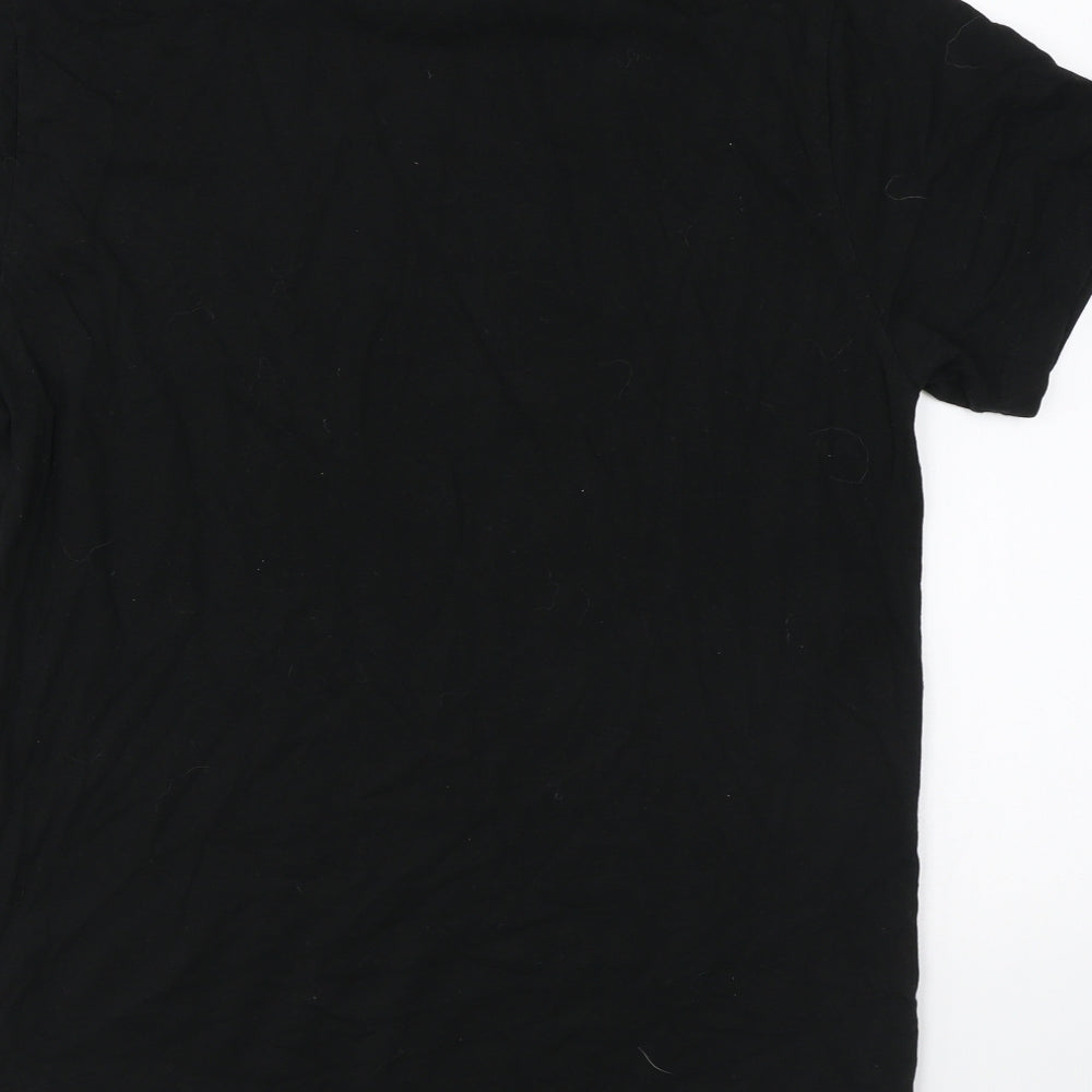 Primark Mens Black Cotton T-Shirt Size S Round Neck - Iron Man