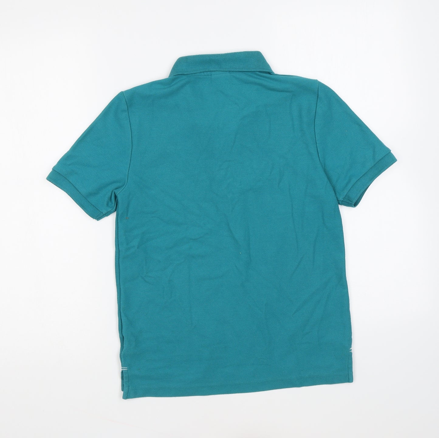 Slazenger Boys Green Cotton Basic Polo Size 11-12 Years Collared Button