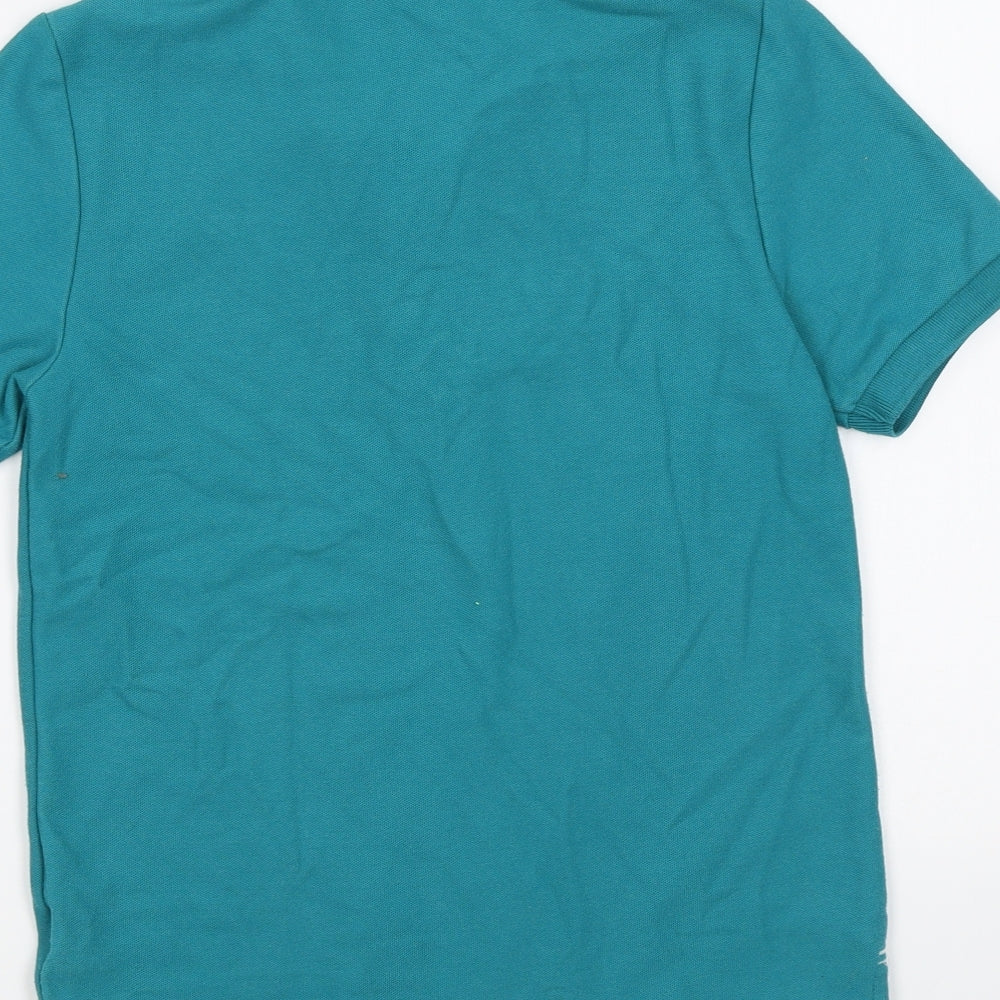 Slazenger Boys Green Cotton Basic Polo Size 11-12 Years Collared Button