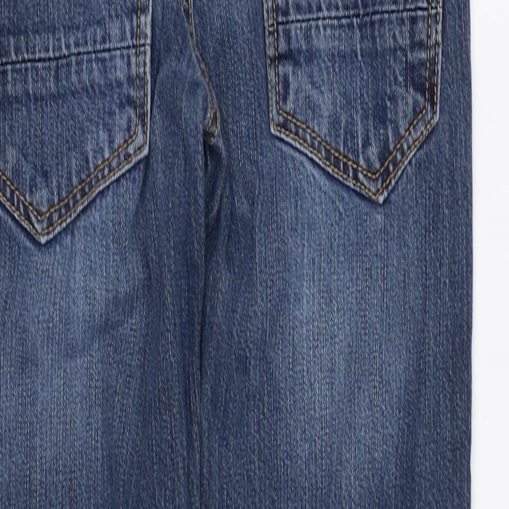 Timberland Boys Blue Cotton Straight Jeans Size 10 Years Slim Zip