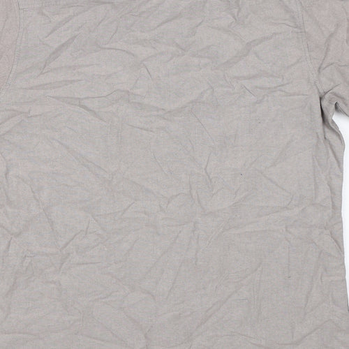 Firetrap Mens Grey Cotton Button-Up Size XL Collared Button