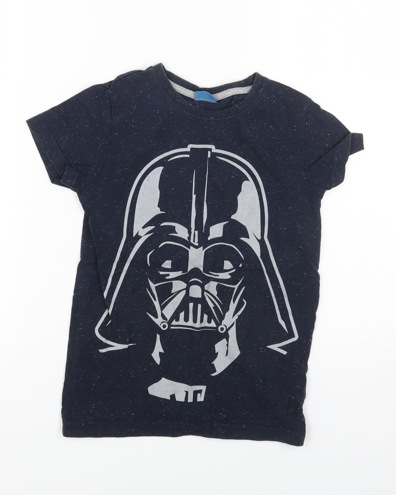 NEXT Boys Blue Cotton Basic T-Shirt Size 6 Years Round Neck Pullover - Darth Vader. Star Wars