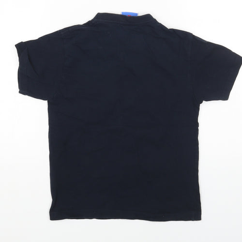 SAFON Boys Blue Cotton Pullover T-Shirt Size 8 Years Round Neck Pullover - Scotland Cow