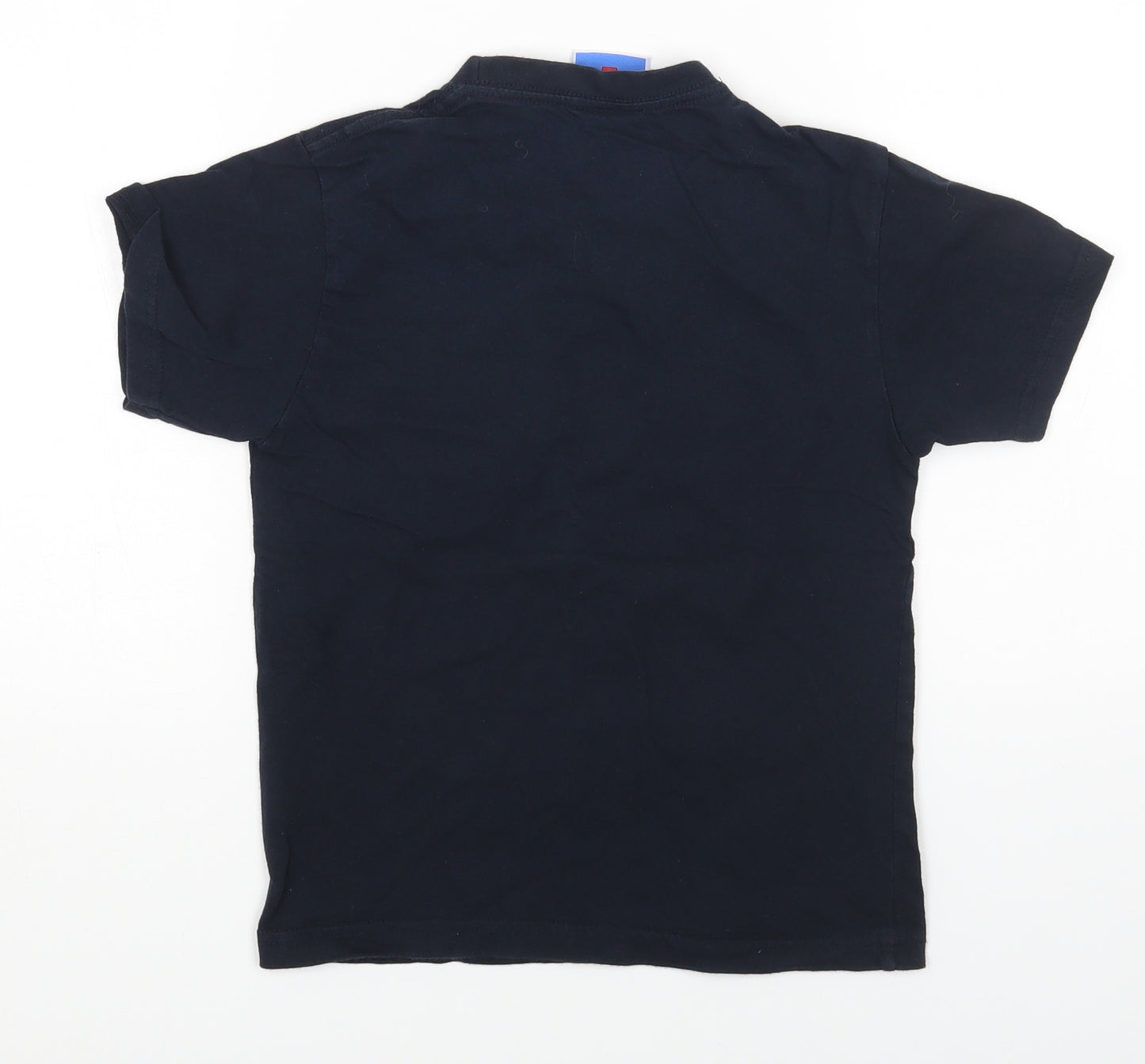 SAFON Boys Blue Cotton Pullover T-Shirt Size 8 Years Round Neck Pullover - Scotland Cow