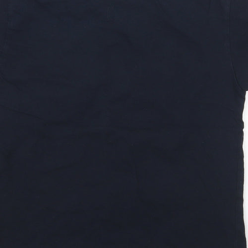 SAFON Boys Blue Cotton Pullover T-Shirt Size 8 Years Round Neck Pullover - Scotland Cow
