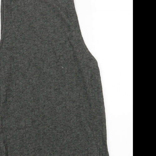 New Look Womens Green Polyester Camisole T-Shirt Size 8 Round Neck