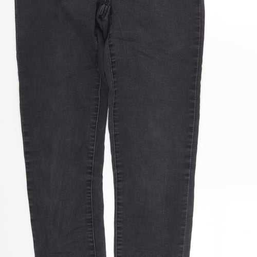 Denim & Co. Womens Black Cotton Skinny Jeans Size 10 L29 in Regular Zip