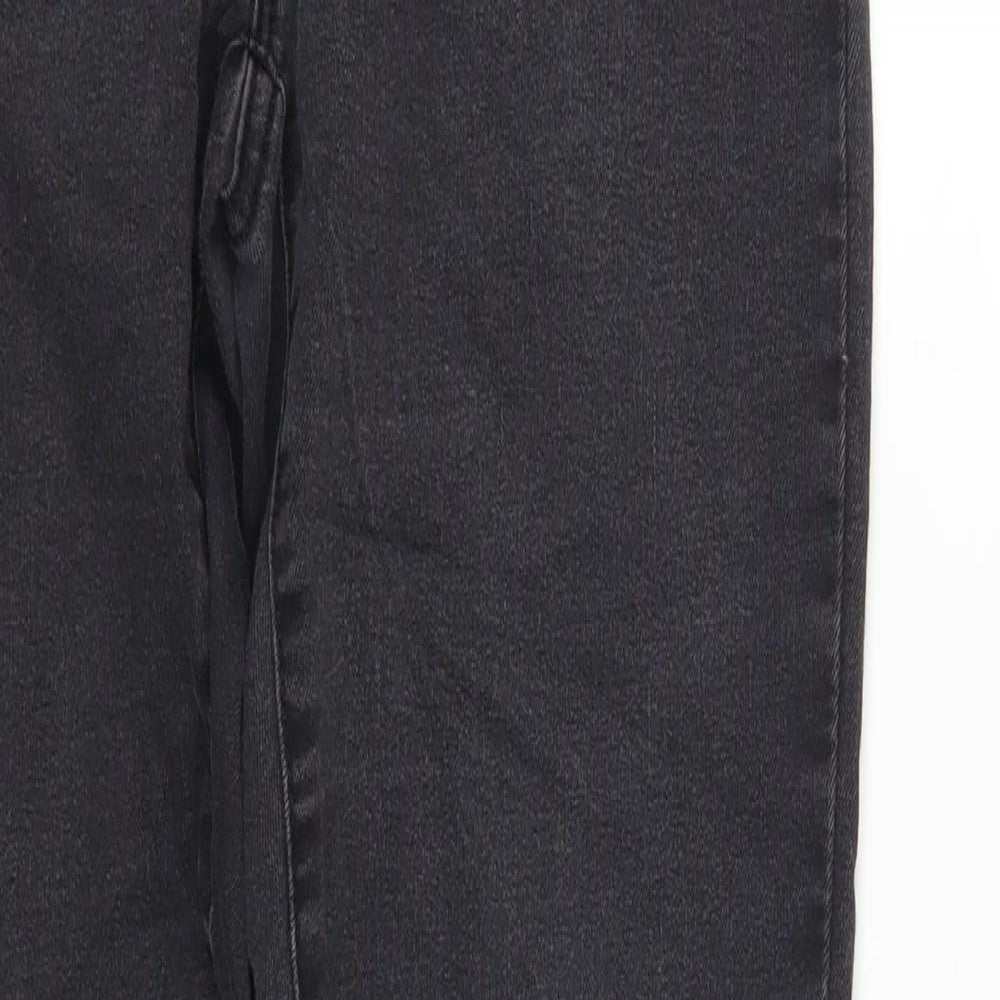 Denim & Co. Womens Black Cotton Skinny Jeans Size 10 L29 in Regular Zip