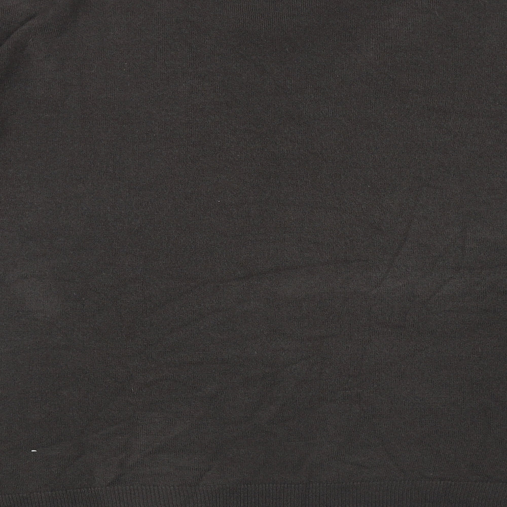 Blue Harbour Mens Brown V-Neck Acrylic Pullover Jumper Size XL