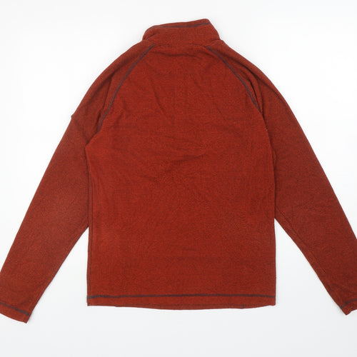 Regatta Mens Orange High Neck Polyester Henley Jumper Size S