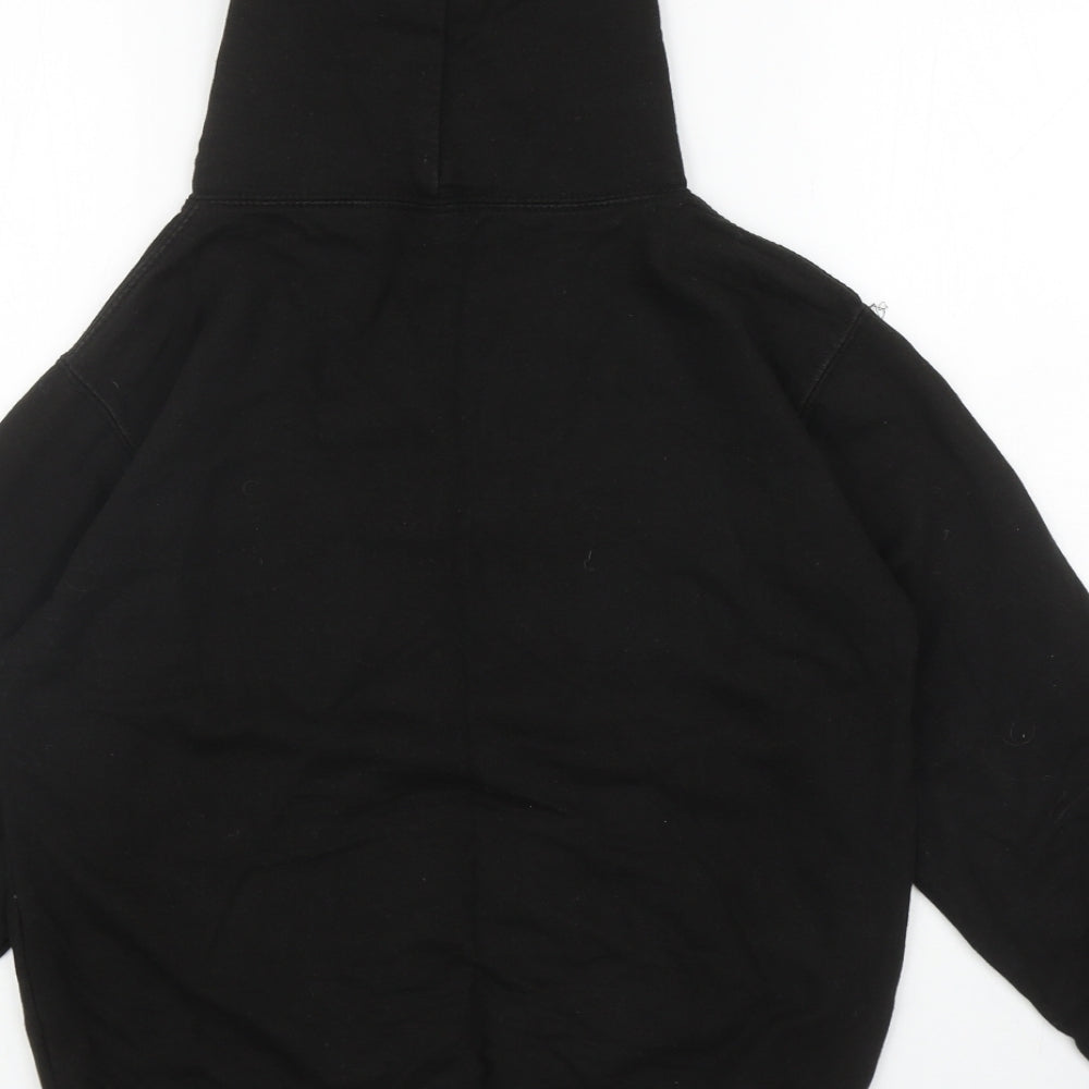 Just Hoods Womens Black Cotton Pullover Hoodie Size XS Pullover - Sisters
