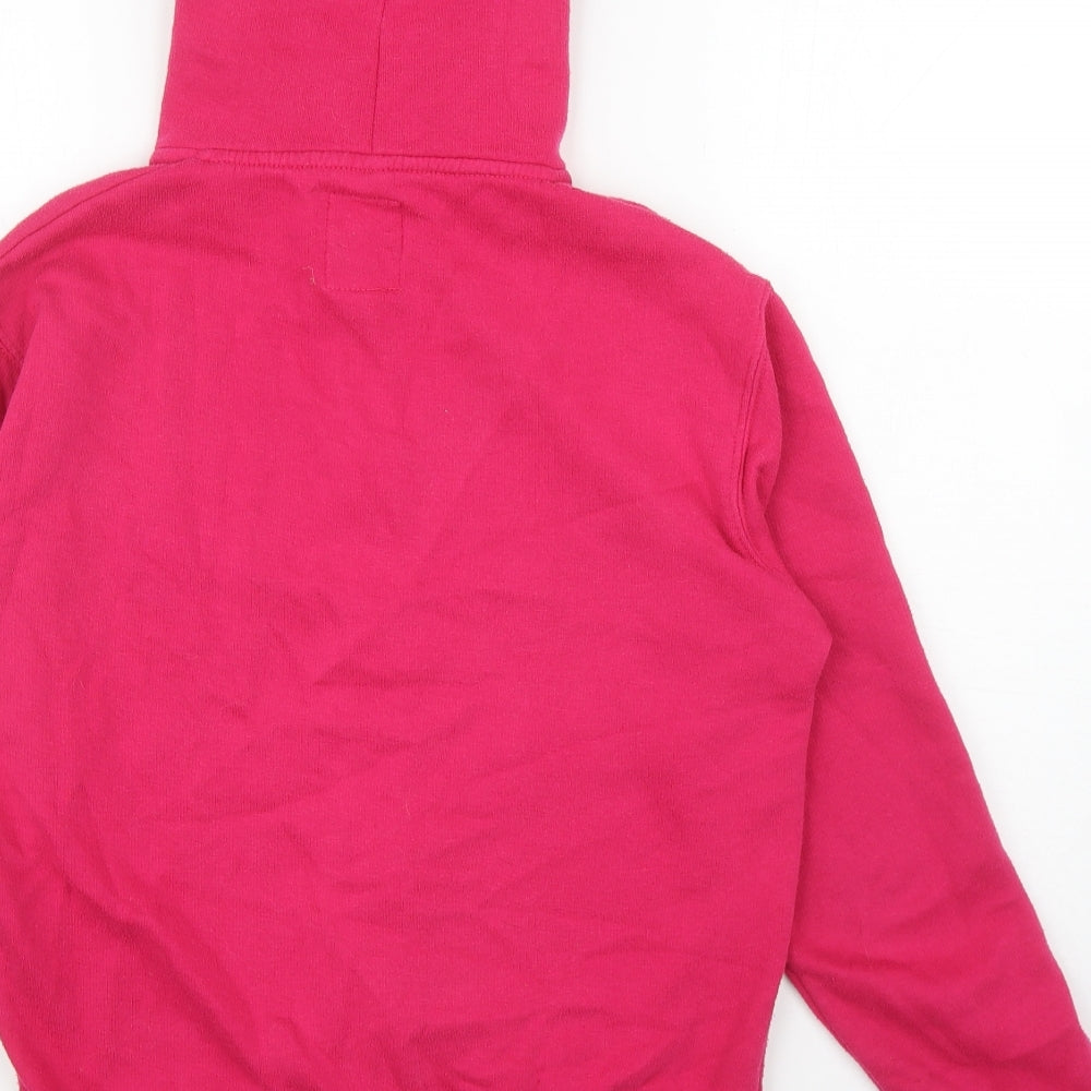 Malaika Womens Pink Cotton Full Zip Hoodie Size XL Zip