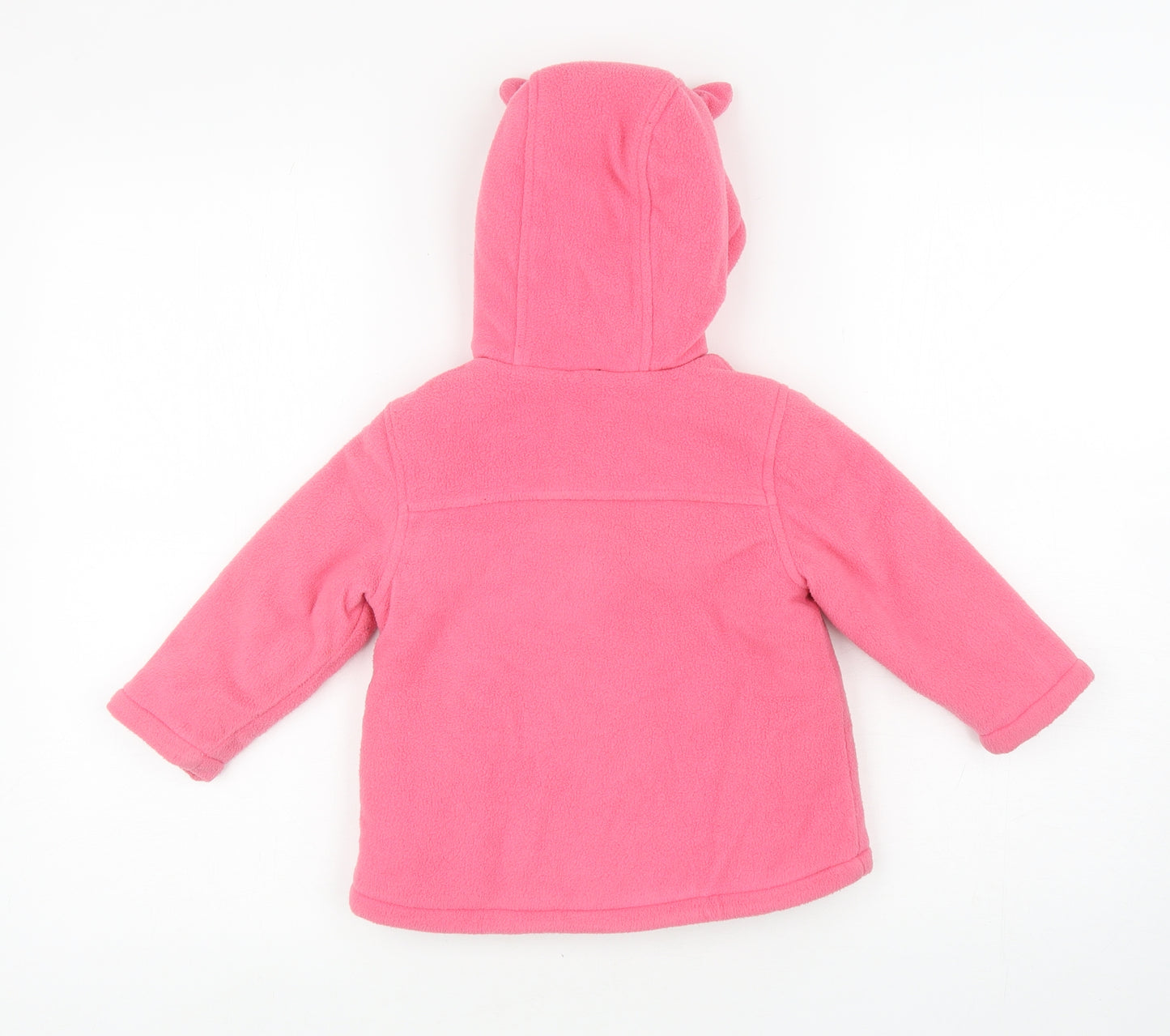 BlueZoo Girls Pink Jacket Size 12-18 Months Zip - Cats