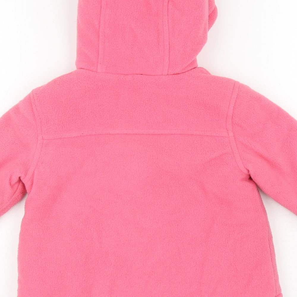 BlueZoo Girls Pink Jacket Size 12-18 Months Zip - Cats