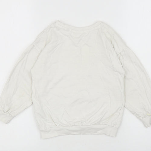 Matalan Girls White Cotton Pullover Sweatshirt Size 4-5 Years Pullover - Peppa Pig