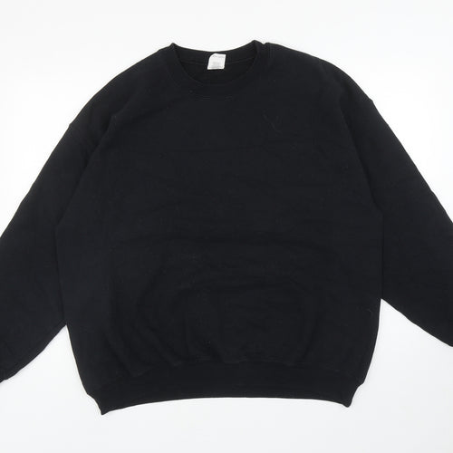 Gildan Womens Black Cotton Pullover Sweatshirt Size XL Pullover - Bee