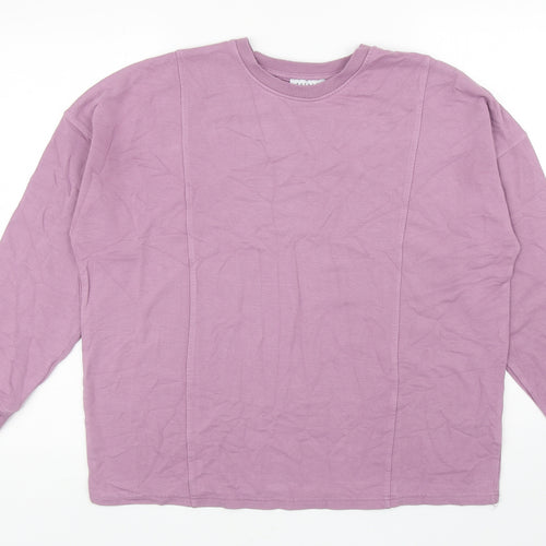 Papaya Womens Purple Polyester Pullover Sweatshirt Size M Pullover