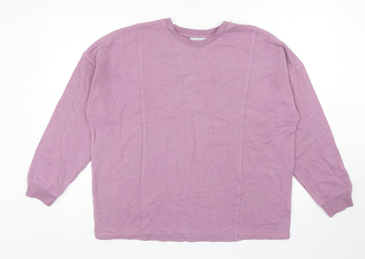 Papaya Womens Purple Polyester Pullover Sweatshirt Size M Pullover