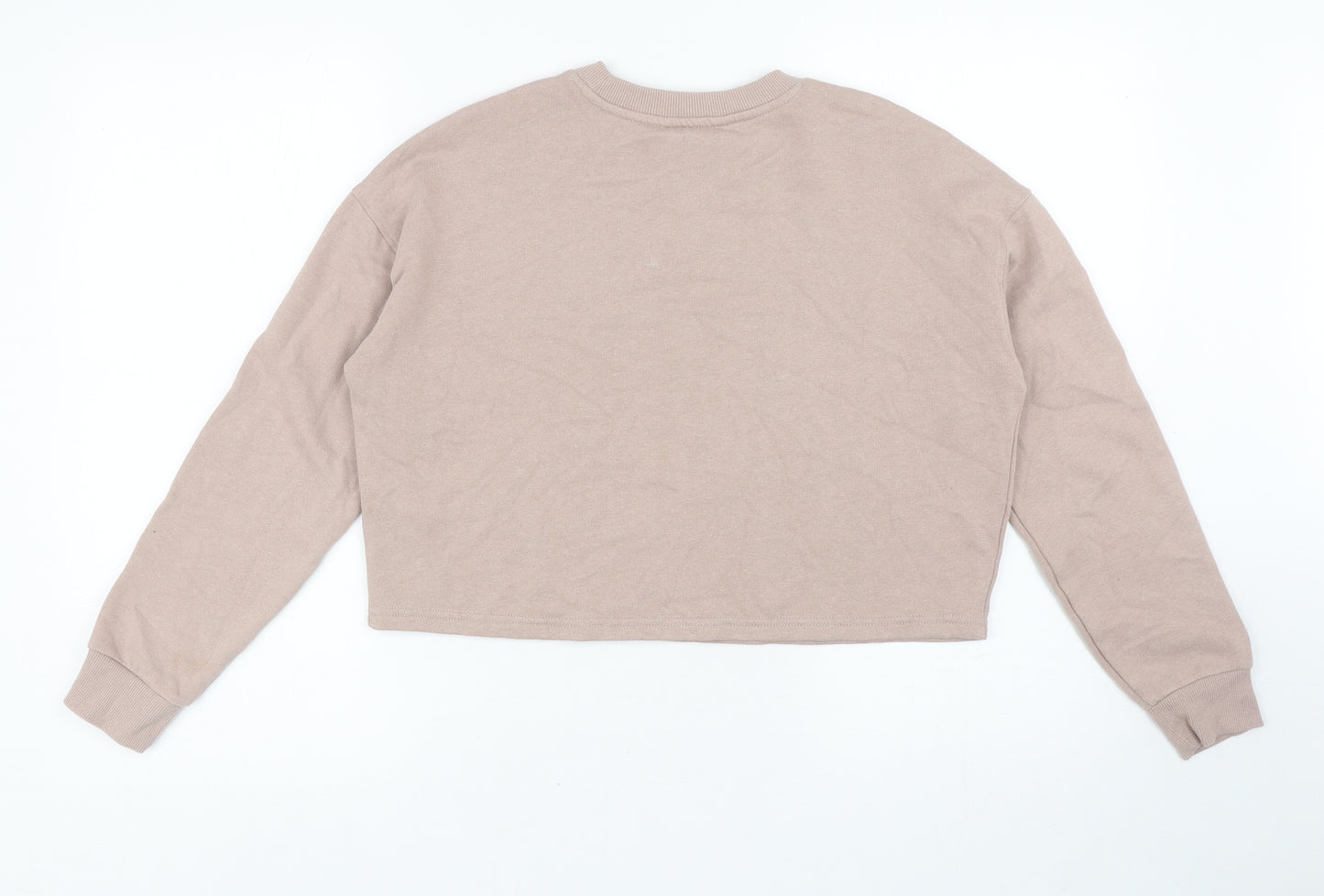 New Look Girls Brown Cotton Pullover Sweatshirt Size 12-13 Years Pullover - Cropped