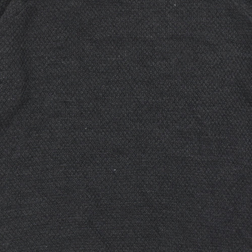 Boohoo Womens Grey Round Neck Acrylic Pullover Jumper Size M - Cut Out Shoulders