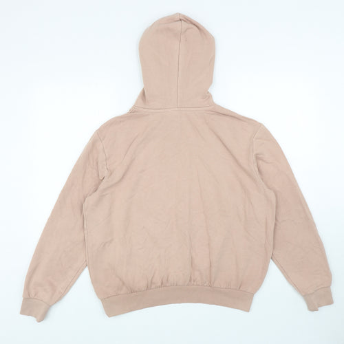 Divided Womens Pink Cotton Pullover Hoodie Size M Pullover - Heart