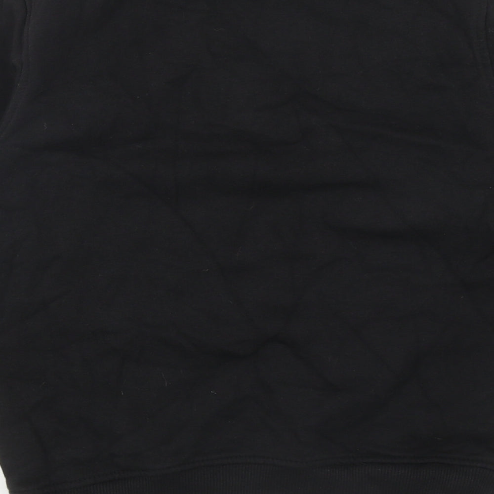 George Boys Black Striped Cotton Pullover Sweatshirt Size 8-9 Years Pullover