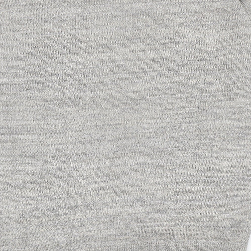Matalan Womens Silver Round Neck Viscose Pullover Jumper Size 10