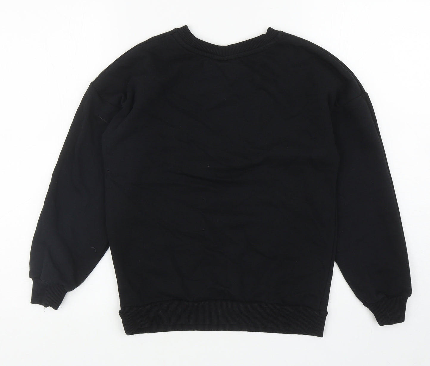 George Girls Black Cotton Pullover Sweatshirt Size 10-11 Years Pullover - Harry Potter