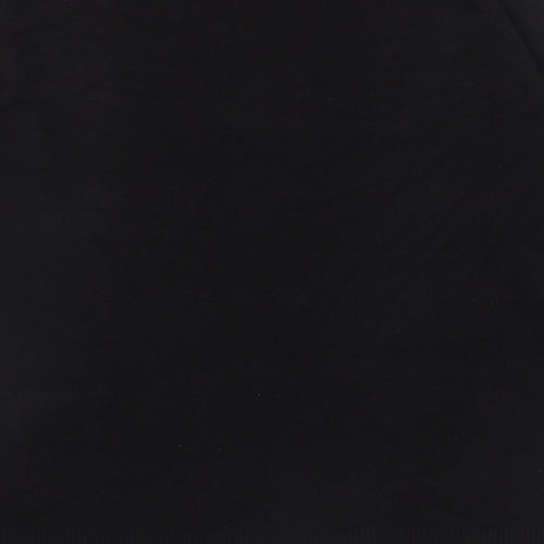 TU Womens Black Scoop Neck Acrylic Pullover Jumper Size 14