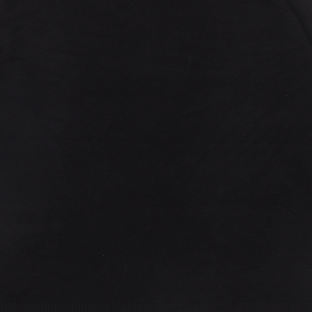 TU Womens Black Scoop Neck Acrylic Pullover Jumper Size 14