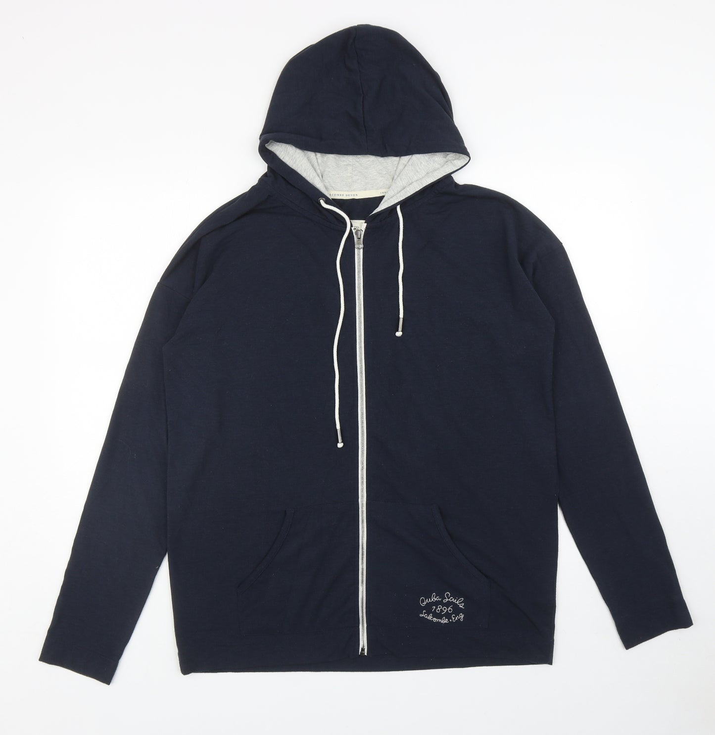 Quba & Co Womens Blue Polyester Full Zip Hoodie Size 16 Zip - Quba Sails