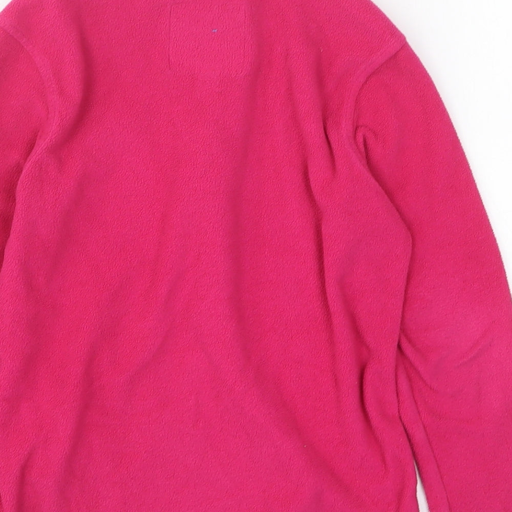 Regatta Girls Pink 100% Cotton Pullover Sweatshirt Size 7-8 Years Zip