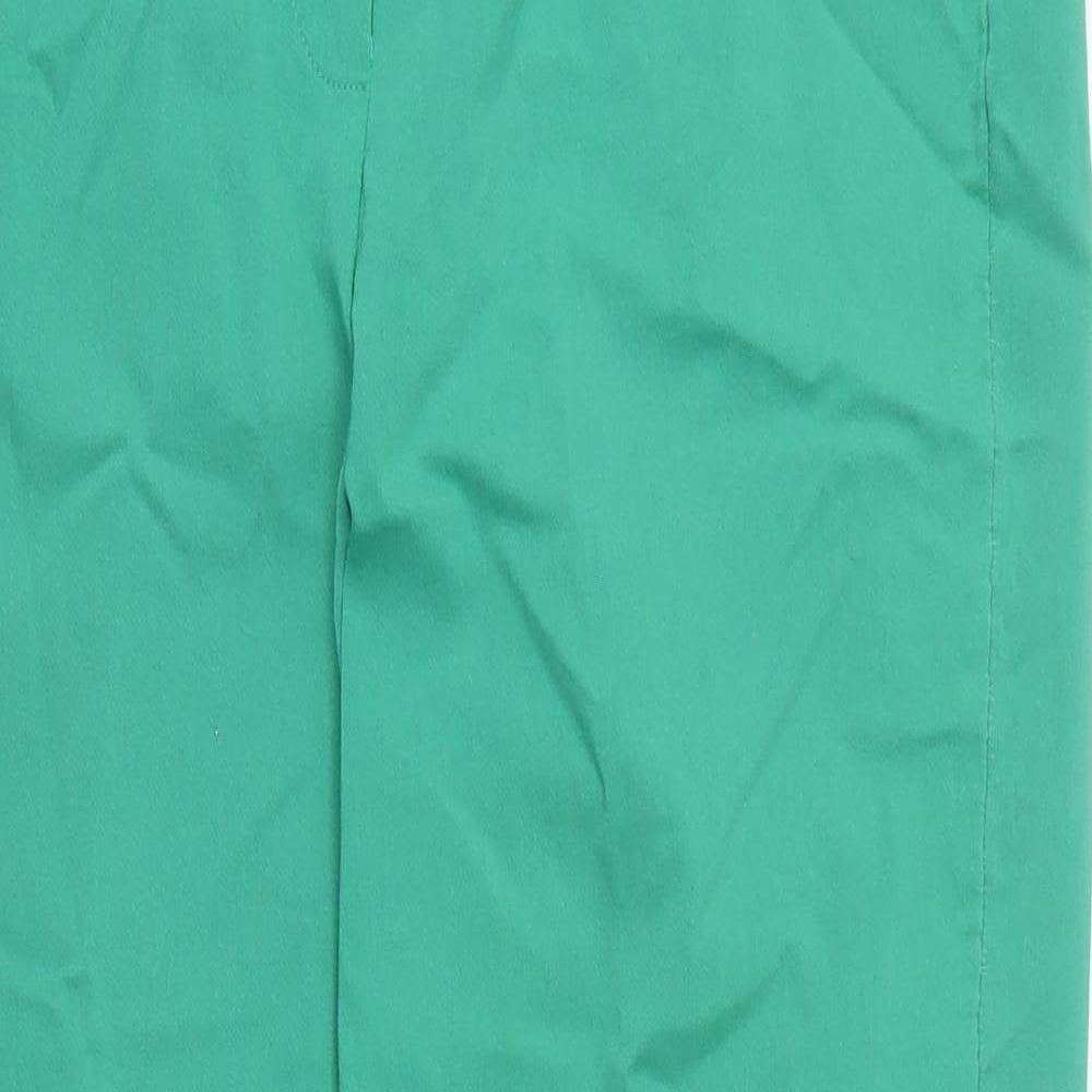 TIGI Womens Green Polyamide Trousers Size 18 L25 in Regular
