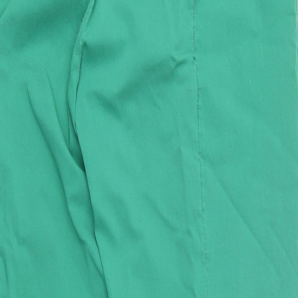 TIGI Womens Green Polyamide Trousers Size 18 L25 in Regular
