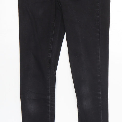 Denim & Co. Womens Black Cotton Skinny Jeans Size 8 L31 in Regular Zip