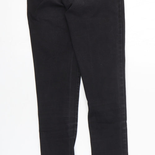 Denim & Co. Womens Black Cotton Skinny Jeans Size 8 L31 in Regular Zip