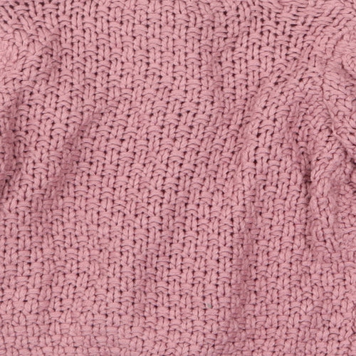 George Boys Pink Acrylic Cardigan Jumper Size 18-24 Months Button