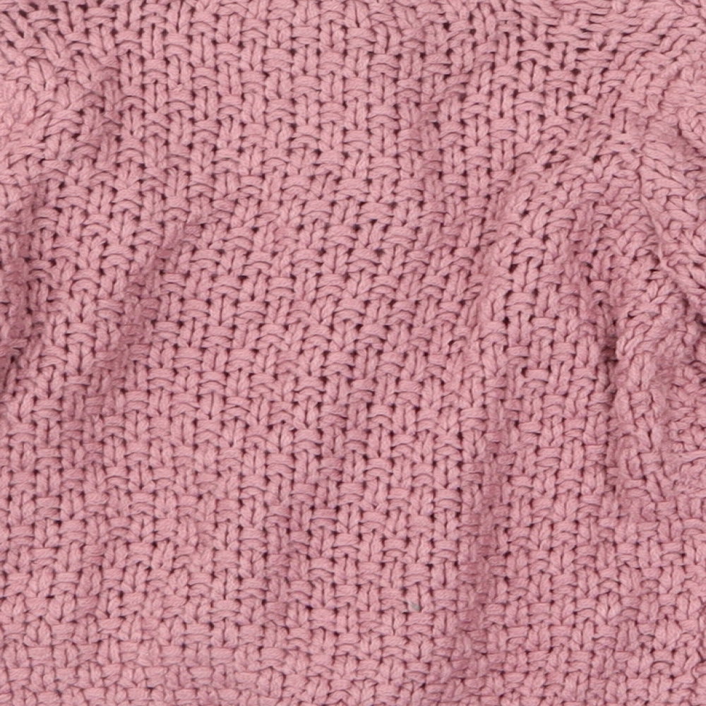 George Boys Pink Acrylic Cardigan Jumper Size 18-24 Months Button