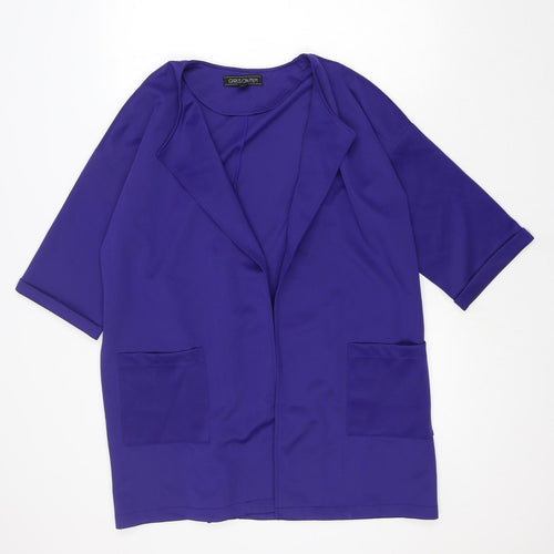 Girls On Film Womens Blue Jacket Blazer Size 12 - Formal wear