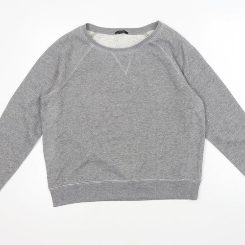 Papaya Womens Grey Round Neck Cotton Pullover Jumper Size 16 - Seasonal