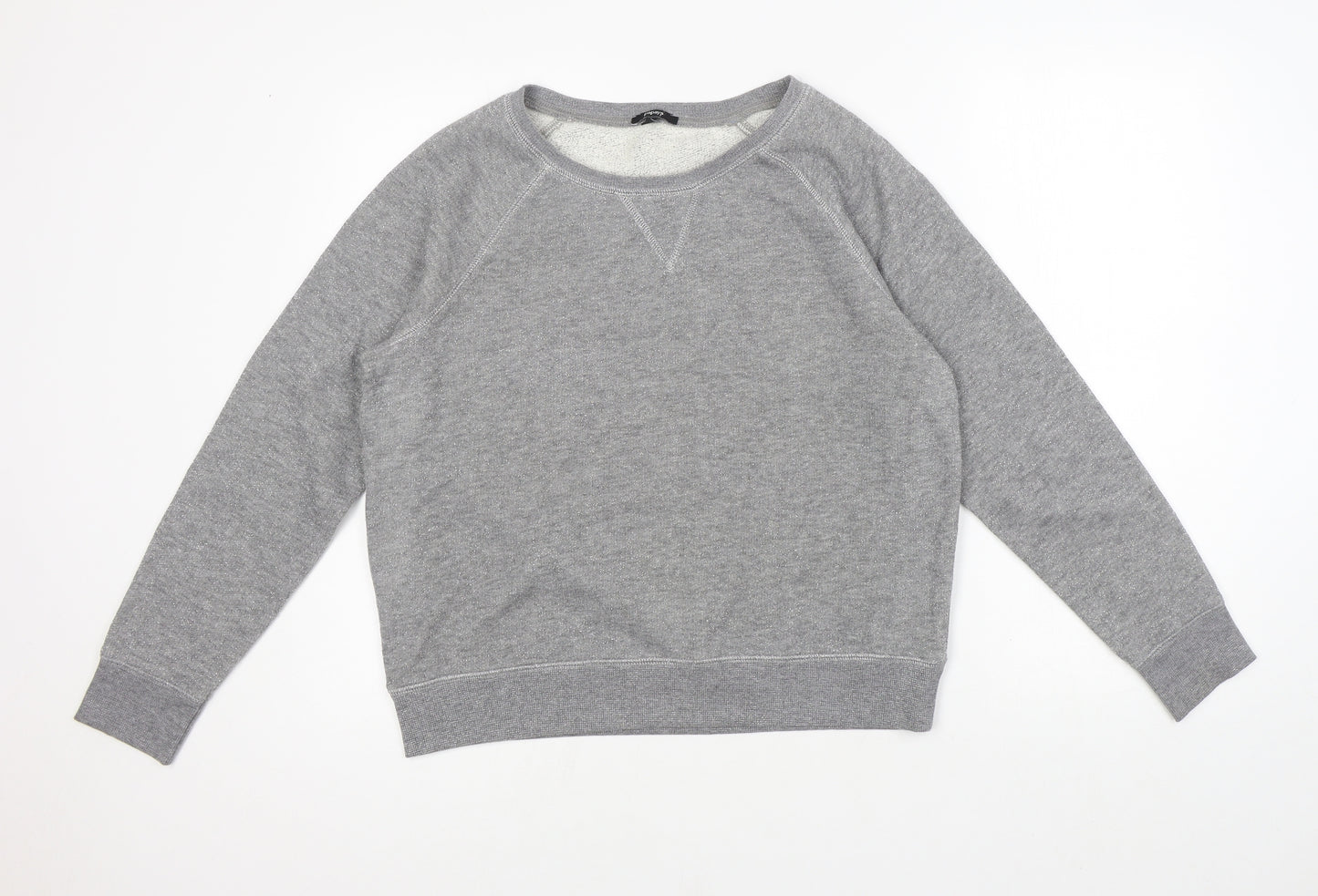 Papaya Womens Grey Round Neck Cotton Pullover Jumper Size 16 - Seasonal