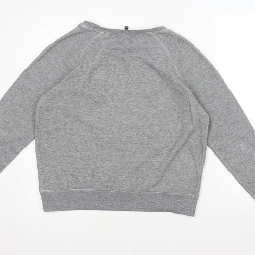 Papaya Womens Grey Round Neck Cotton Pullover Jumper Size 16 - Seasonal