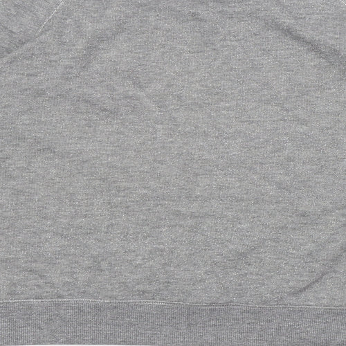 Papaya Womens Grey Round Neck Cotton Pullover Jumper Size 16 - Seasonal