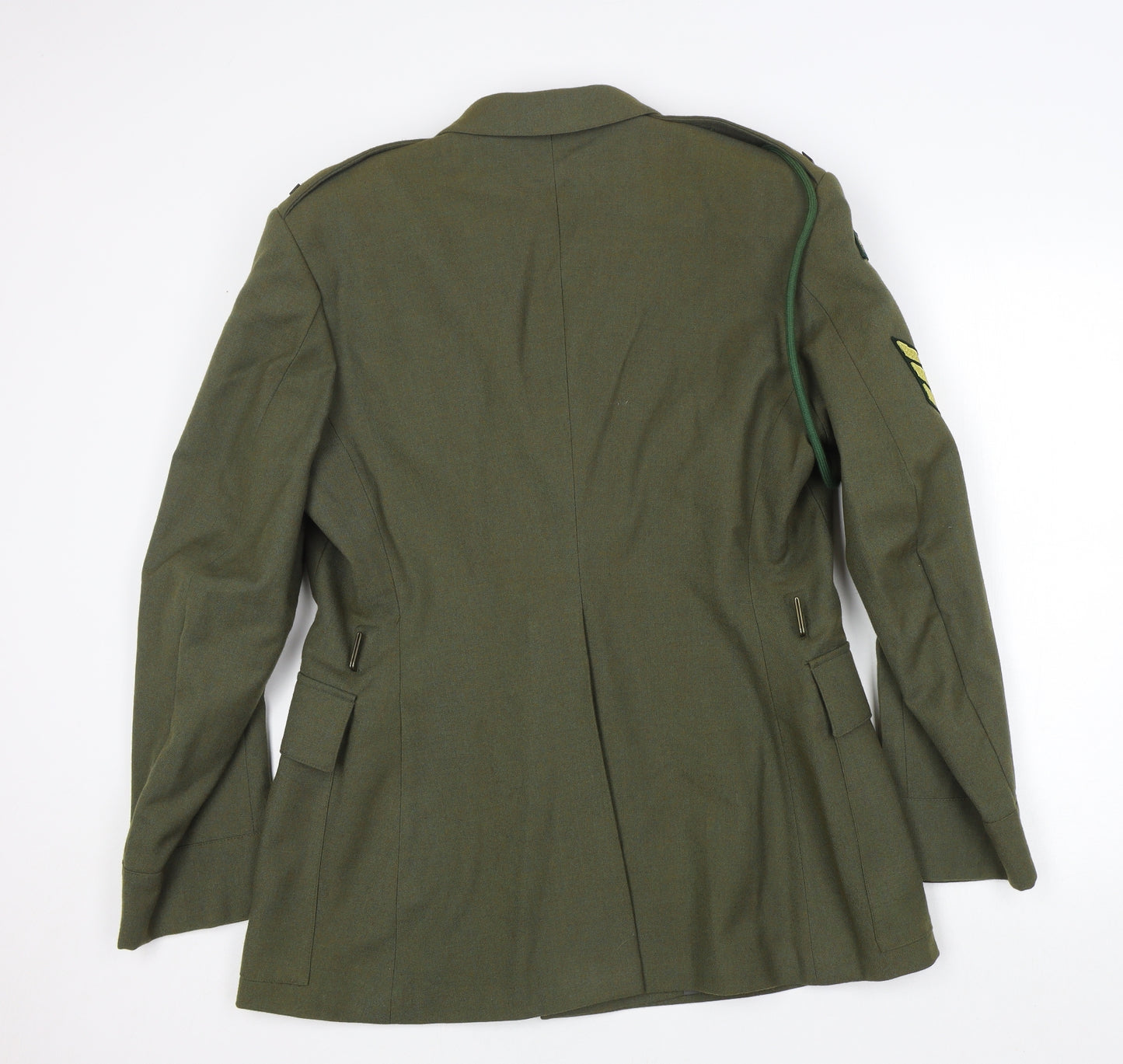 Bernard Uniforms Mens Green Military Jacket Jacket Size 34 Button - Authentic. Military uniform.