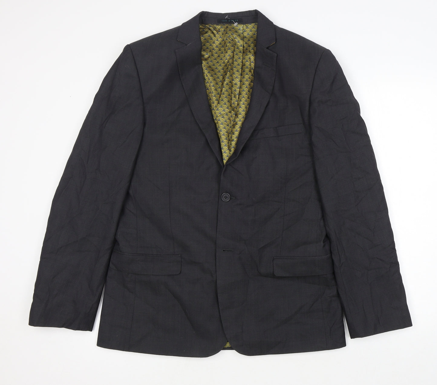 Ted Baker Mens Grey Wool Jacket Suit Jacket Size 40
