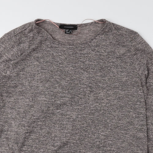 Atmosphere Womens Grey Round Neck Polyester Pullover Jumper Size 14 - Lace Detail