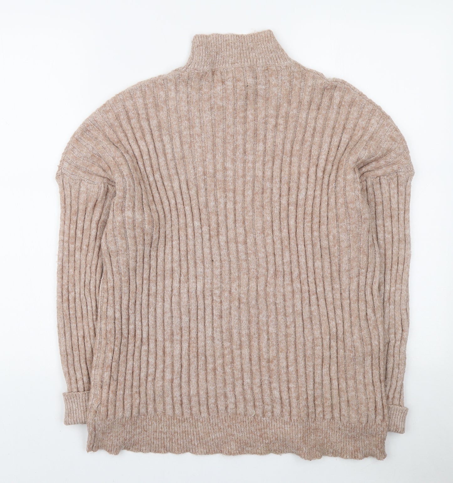 Primark Womens Pink High Neck Polyester Pullover Jumper Size L
