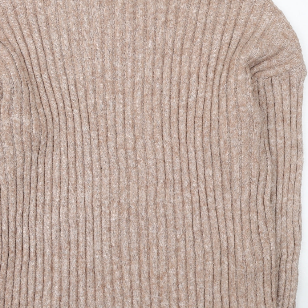 Primark Womens Pink High Neck Polyester Pullover Jumper Size L