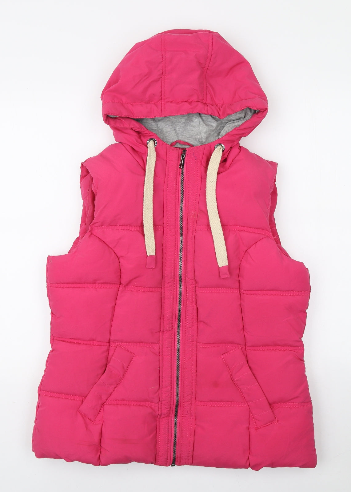 F&F Womens Pink Gilet Jacket Size 16 Zip