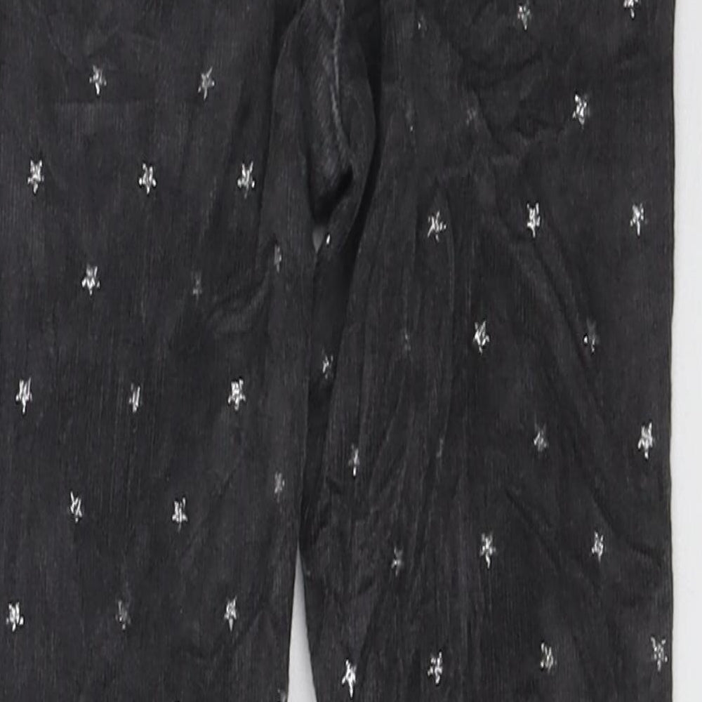 H&M Girls Grey Geometric Cotton Skinny Jeans Size 4-5 Years Regular Pullover